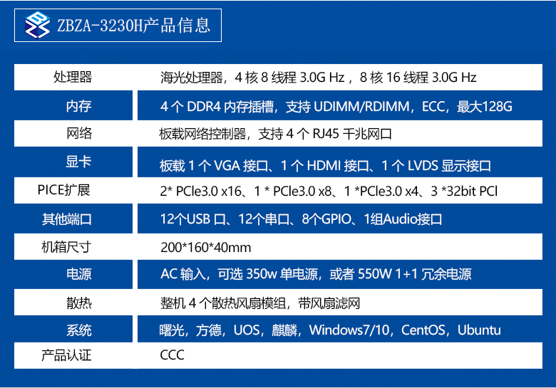 海光 2U 上架式工控机-ZBZ-3230H(图2)